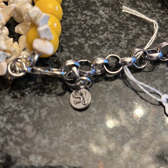 Sassy Jones Brown and Yellow Tezra Necklace - Picture 4 of 4